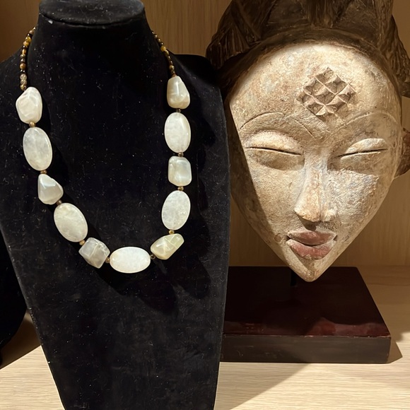 Jewelry - Milky and Rutilated Quartz Chunky Necklace